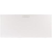 1400x900mm Low Profile Rectangular Shower Tray with Waste - White Stone Resin - Helsinki