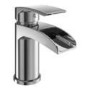 Chrome Waterfall Basin Mixer Tap & Freestanding Tap Pack - Elina