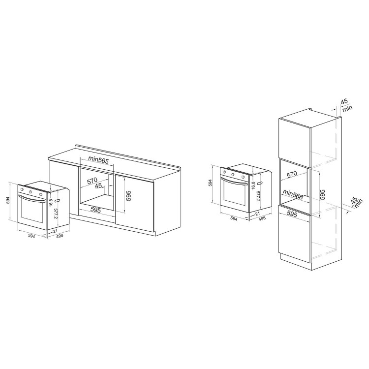 electriQ Plug In Electric Single Oven and Plug In Induction Hob Pack