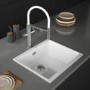 Single Bowl White Ceramic Kitchen Sink- Taylor & Moore Esme