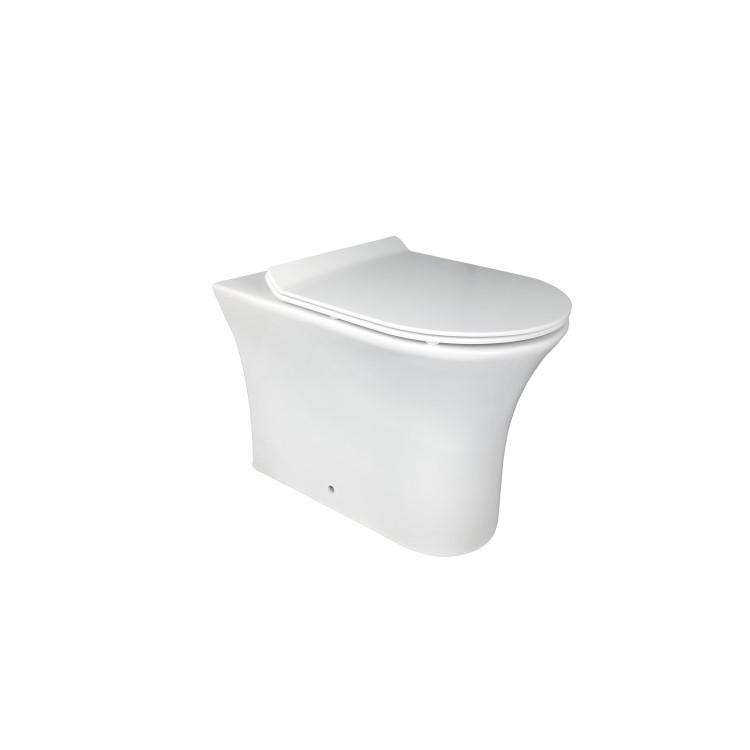 Back to Wall Rimless Toilet with Soft Close Seat - Indiana