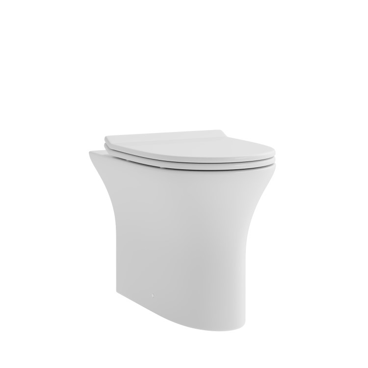 Back to Wall Rimless Toilet with Soft Close Seat - Indiana