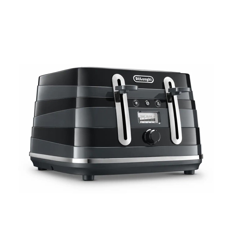 Delonghi Avvolta Kettle and Toaster Set - Black