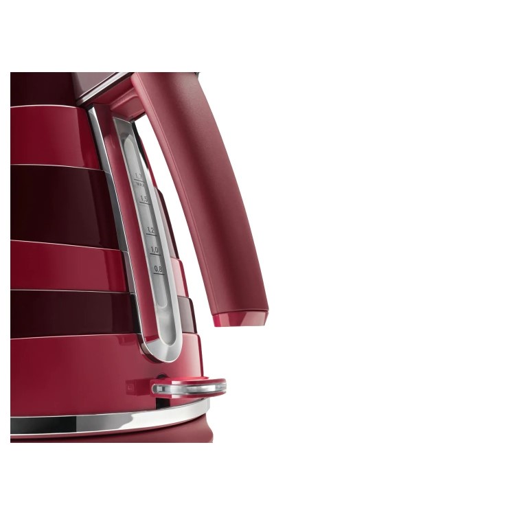 Delonghi Avvolta 1.7L Kettle - Red & Burgundy