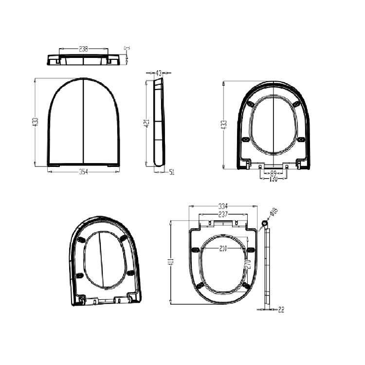 Close Coupled Toilet and Full Pedestal Basin Bathroom Suite - Laurel