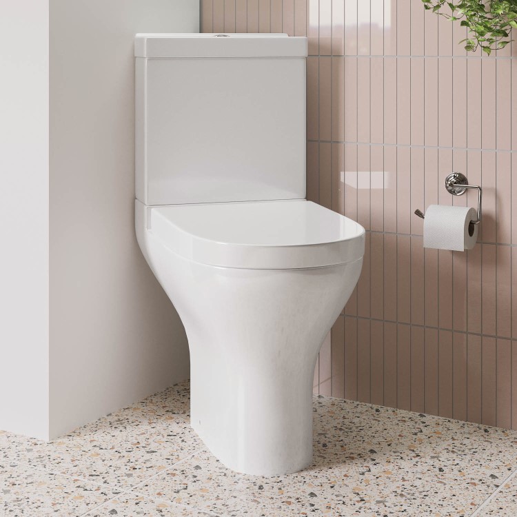 Close Coupled Corner Toilet with Soft Close Seat & Cover - Laurel