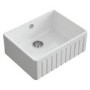 Single Bowl White Ceramic Fluted Beflast Kitchen Sink- Taylor & Moore Lillie