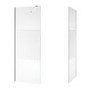 Fluted Glass 1400x900mm Walk In Shower Enclosure - Matira