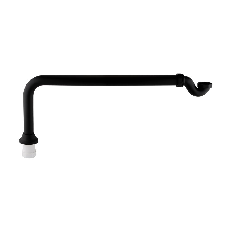 Matt Black Exposed Bath Waste & Matt Black Exposed Bath Trap - Park Royal