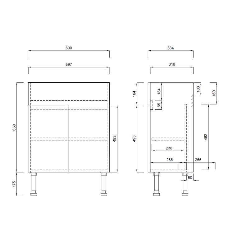 1800mm Blue Toilet and Sink Unit with Storage Units & Brass Fittings - Ontario