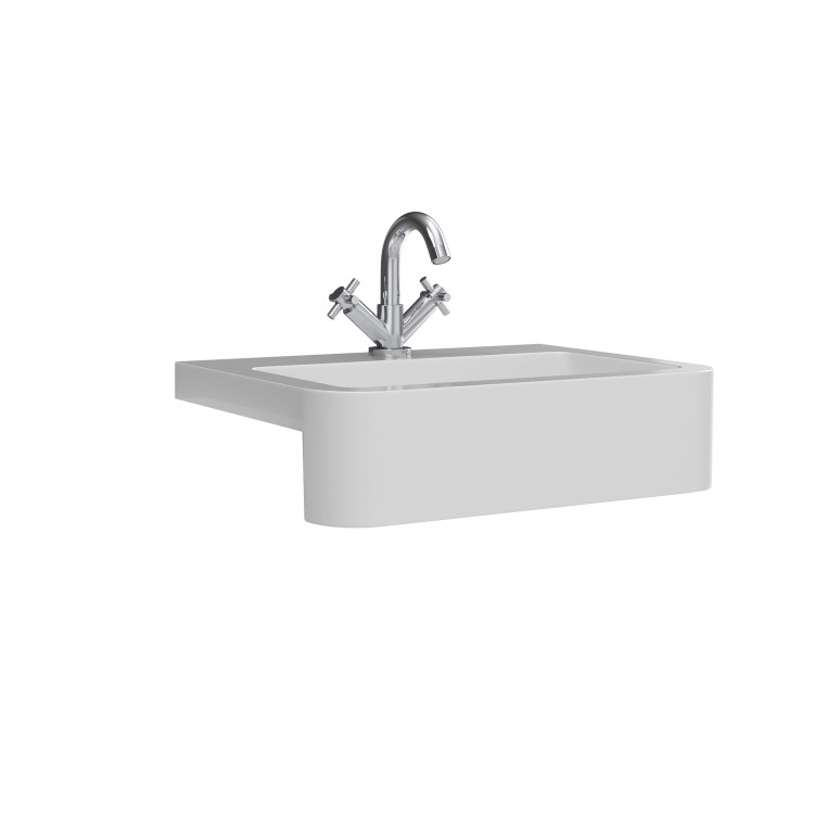 1200mm White Toilet and Sink Unit with Black Fittings - Ontario