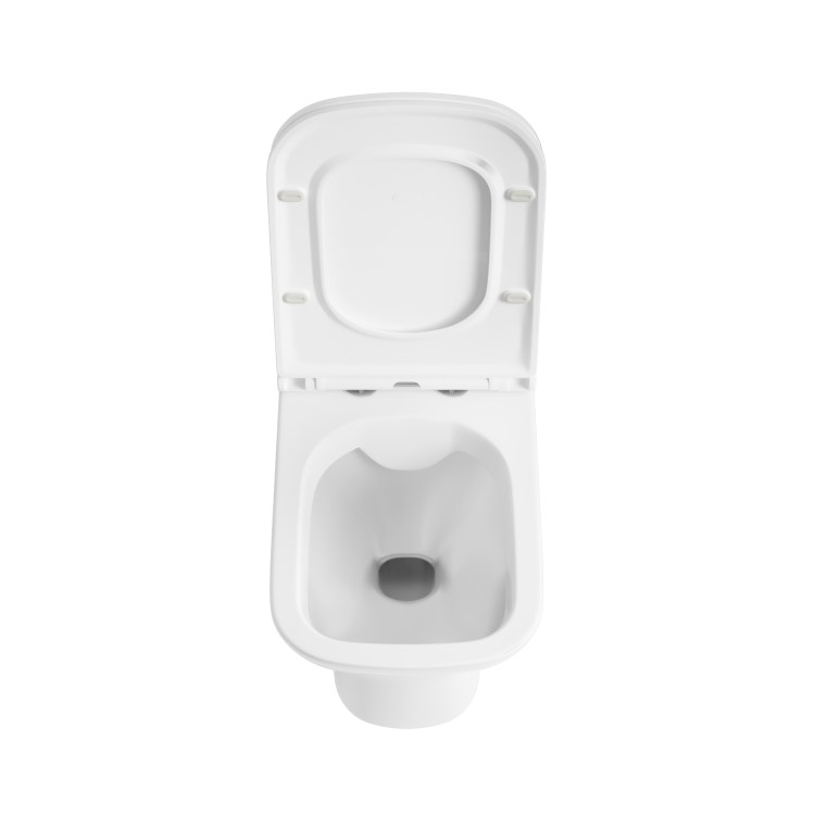 Palma Wall Hung Toilet 1160mm Pneumatic Frame & Cistern & Matte Black Flush Plate