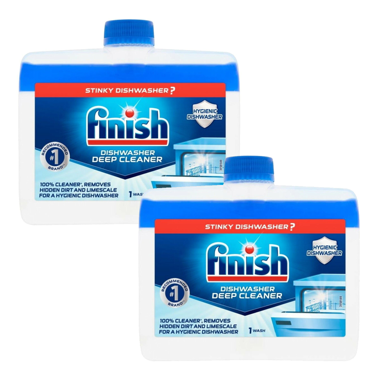 Finish Dishwasher Tablets x85 Rinse & Shine Aid 400ml Salt 4kg And Limescale Cleaner Bundle