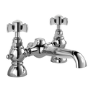 Chrome Traditional Mono Basin Mixer Tap with Bath Filler Tap Pack - Ripley