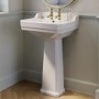 Traditional Full Pedestal 2 Tap Hole Basin 570mm - Ripley