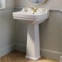 Traditional Full Pedestal 1 Tap Hole Basin 570mm - Ripley