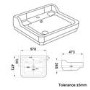 Traditional Full Pedestal 1 Tap Hole Basin 570mm - Ripley
