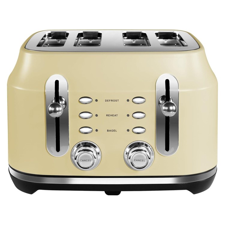 Rangemaster Classic 4 Slice Toaster & Cordless Dome 1.7L Kettle - Cream