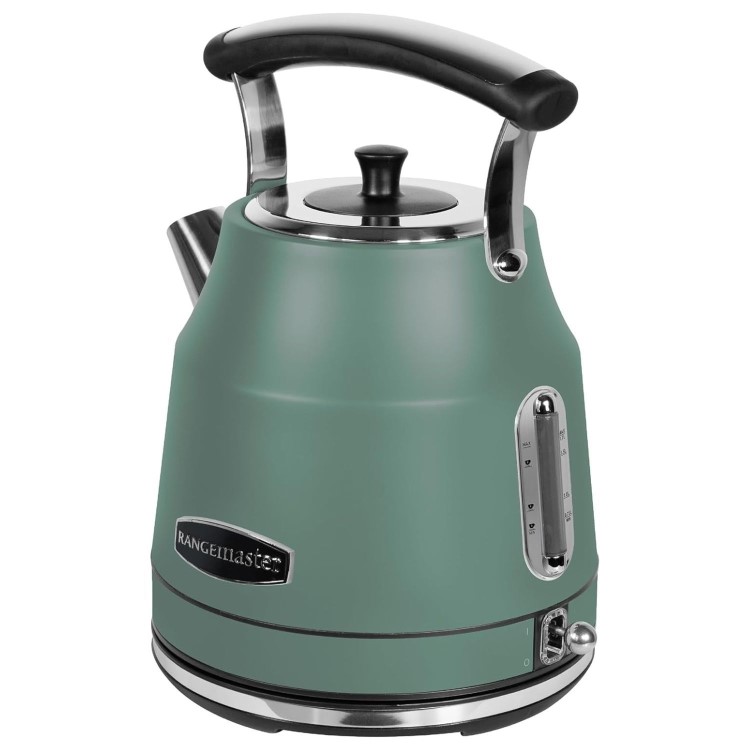 Rangemaster Classic 4 Slice Toaster & Cordless Dome 1.7L Kettle - Mineral Green