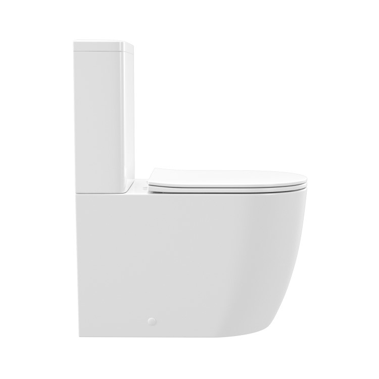 Close Coupled Rimless Toilet with Soft Close Seat - Roma