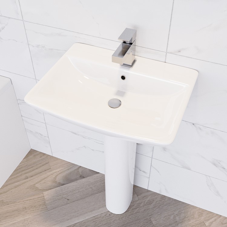 Modern Freestanding 1500mm Bath Suite with Toilet & Basin - Tetra