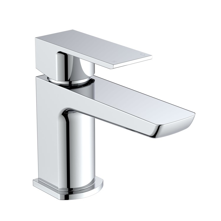 GRADE A1 - Chrome Mono Basin Mixer Tap With Waste - Zana