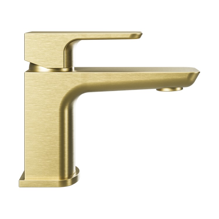 Brushed Brass Cloakroom Basin Mixer - Zana