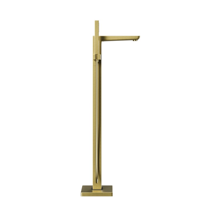 Zana Brushed Brass Basin Mixer Tap & Freestanding Tap Pack