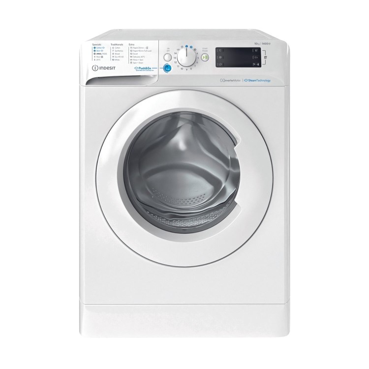 Indesit Push&Go 10kg 1400rpm Washing Machine - White