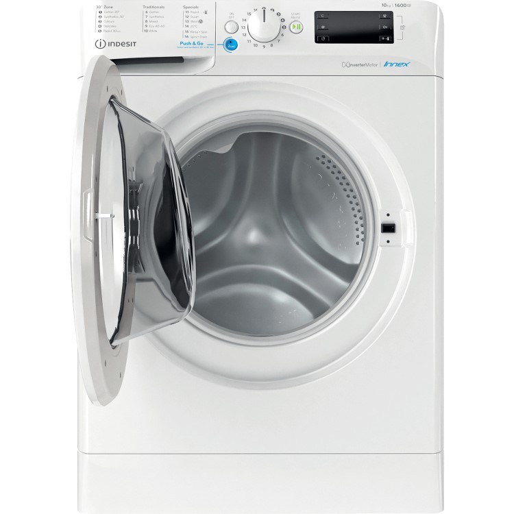 Refurbished Indesit BWE101685XWUKN Freestanding 10KG 1600 Spin Washing Machine White