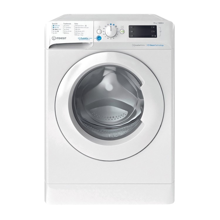 Indesit Push&Go 11kg 1400rpm Washing Machine - White