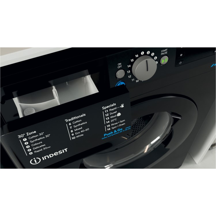 Indesit Innex 7kg 1400rpm Washing Machine - Black