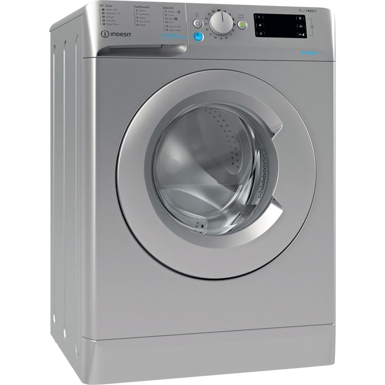 Indesit Innex 7kg 1400rpm Washing Machine - Silver