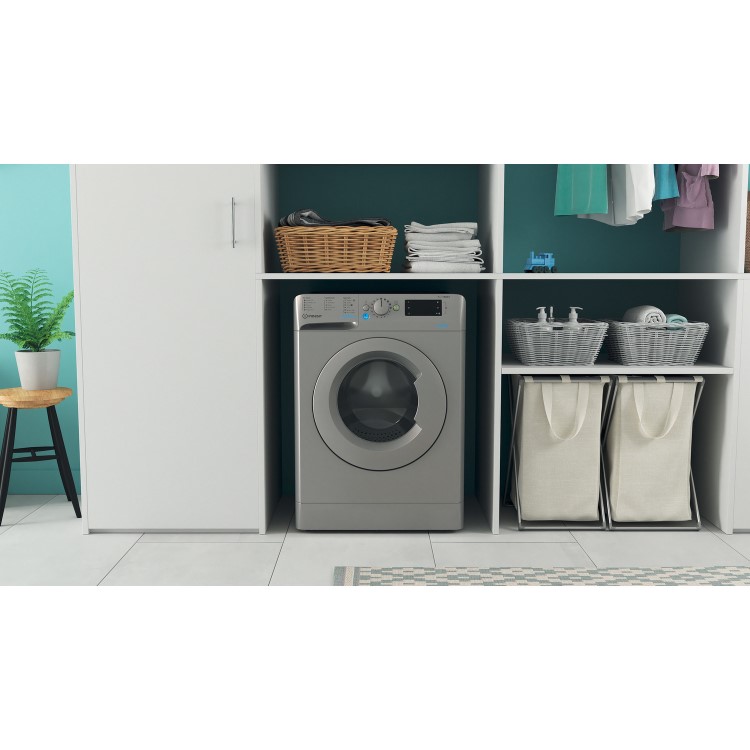 Indesit Innex 7kg 1400rpm Washing Machine - Silver