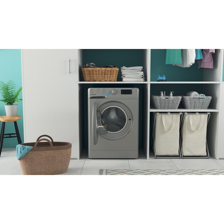 Indesit Innex 7kg 1400rpm Washing Machine - Silver