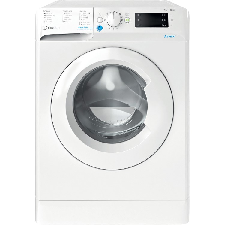 Indesit Innex 7kg 1400rpm Washing Machine - White