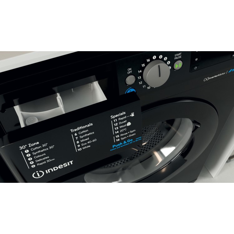 Indesit Innex 9kg 1400rpm Washing Machine - Black