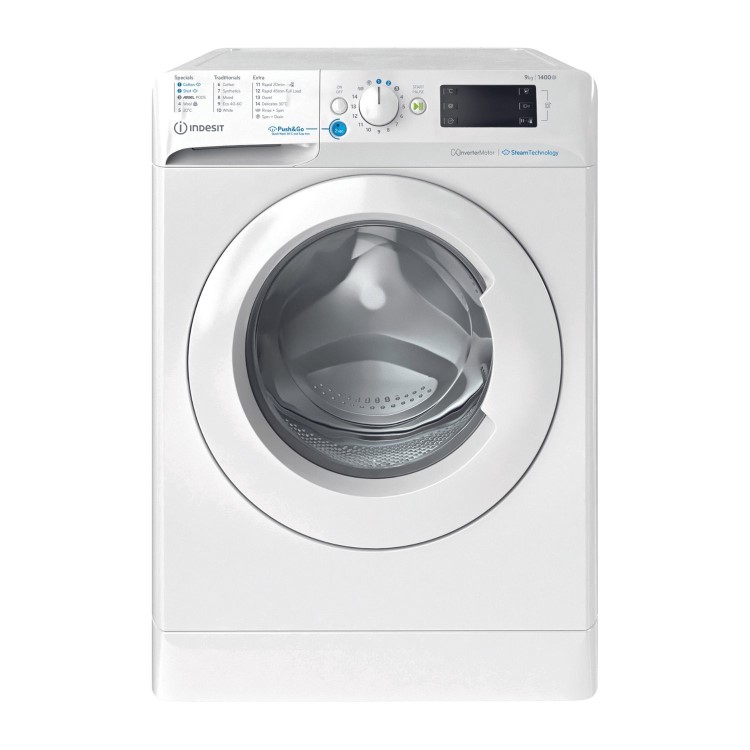 Indesit Push&Go 9kg 1400rpm Washing Machine - White