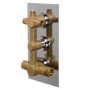 Triple Outlet Concealed Thermostatic Shower Valve With Diverter- EcoStyle Range 