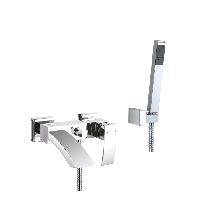 GRADE A1 - Wave Wall Mounted Bath Shower Mixer