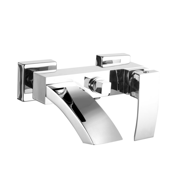 GRADE A1 - Wave Wall Mounted Bath Shower Mixer