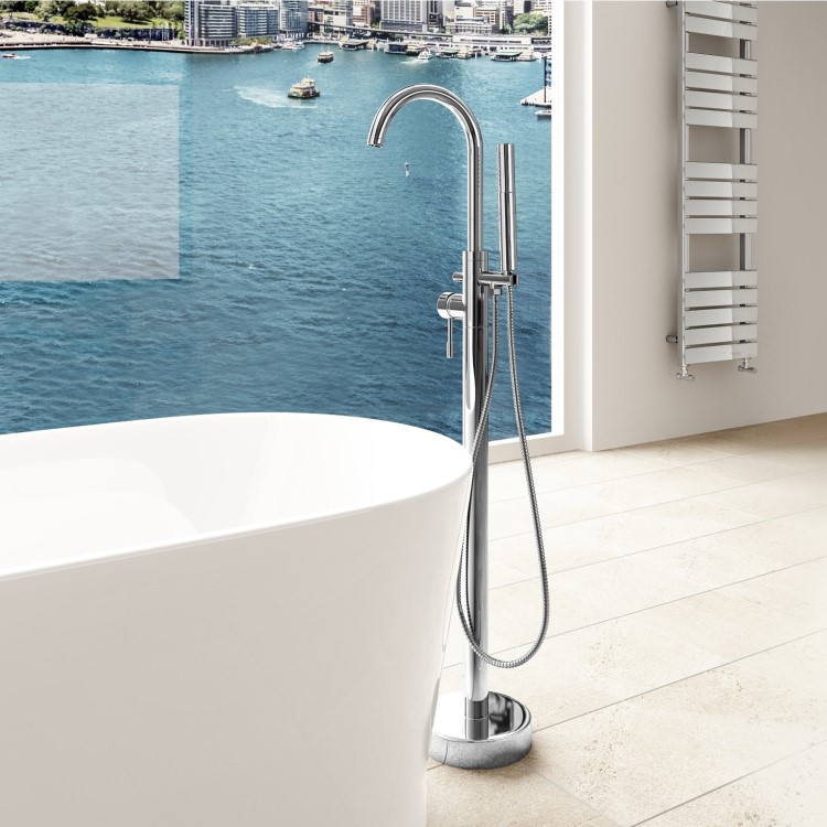 GRADE A1 - S9 Freestanding Bath Shower Mixer Tap