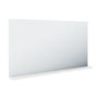 Large White Bathroom Mirror with Shelf 1200 x 650mm - Boston