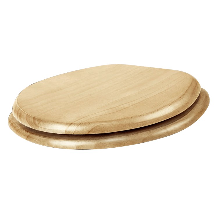 Flexi Fix Davos Blonded Effect Solid Pine Toilet Seat