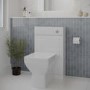 500mm White Back to Wall Toilet Unit Only - Ashford