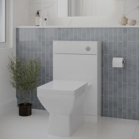 500mm White Back to Wall Toilet Unit Only - Ashford