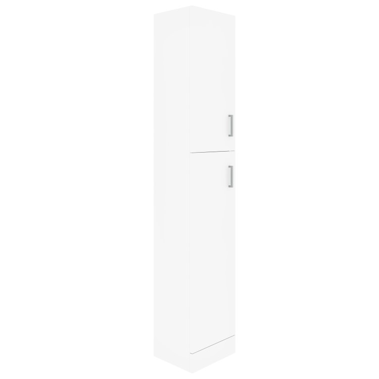 White Freestanding Tall Storage Unit 350mm - Classic