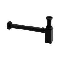 Matt Black Square Basin Bottle Trap - Zana