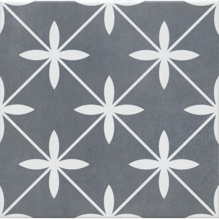 Grey Patterned Floor Tile 330 x 330mm - Regent