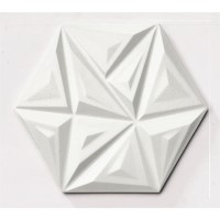 White 3D Effect Wall Tile 285 x 330mm - Suma